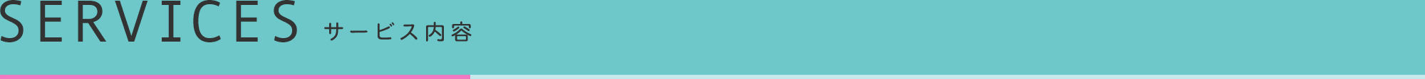 SERVICES サービス内容